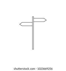 signpost icon. Element for mobile concept and web apps. Thin line icon for website design and development, app development. Premium icon on white background