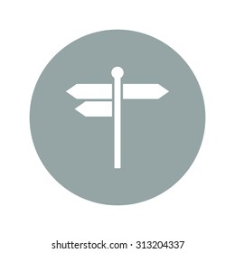 signpost icon. Flat Vector illustration EPS 10