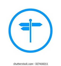 signpost icon. Flat Vector illustration EPS 10