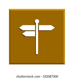 signpost icon. Flat Vector illustration EPS 10