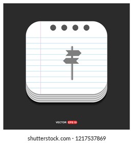 Signpost icon - Free vector icon