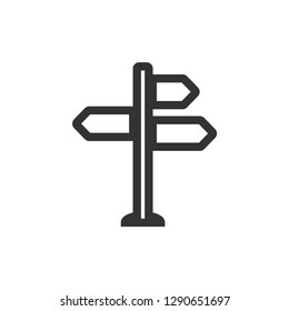 Signpost icon graphic design template vector isolated