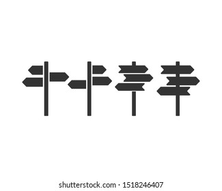 Signpost icon graphic design template vector illustration