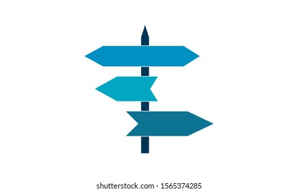 Signpost icon graphic design template vector isolated– vector illustration