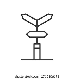 Icono de poste de señalización - Icono de poste de guía