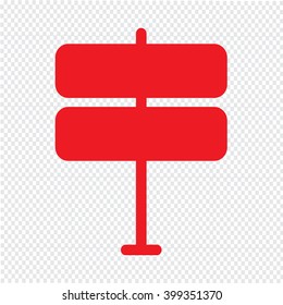 signpost icon Illustration design