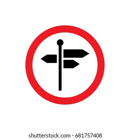 Signpost icon illustration isolated vector sign symbol