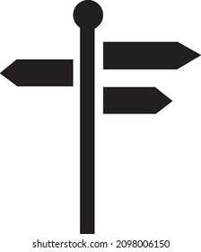 signpost icon on white background..eps
