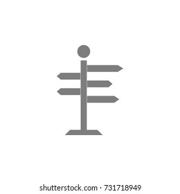 signpost icon on white background