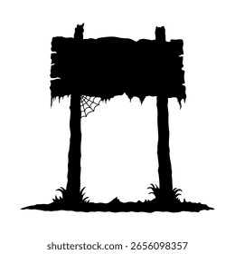 Icono de la señal. Puntero. Silueta negra. Vista frontal. Vector simple ilustración gráfica plana. Objeto aislado sobre fondo blanco. Aislar.