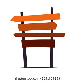Signpost icon. Pointer. Colored silhouette. Front view. Vector simple flat graphic illustration. Isolated object on white background. Isolate.