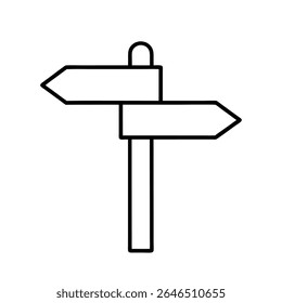 Ícone Signpost Imagem de vetor Royalty Free