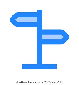 Signpost icon. signpost, sign, arrow, direction, navigation, board. Vector icon illustration