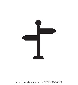 signpost icon. Simple glyph vector of Travel set icons for UI and UX, website or mobile application on white background