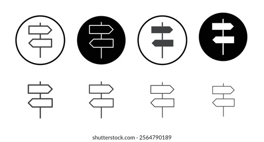 Signpost icon simple vector symbol