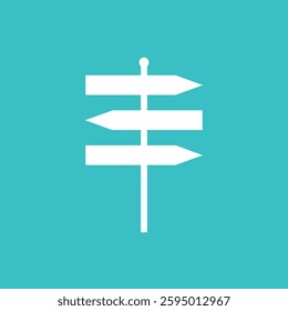 signpost icon stock vector simple vector illustration background