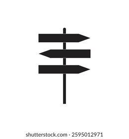signpost icon stock vector simple vector illustration on white background