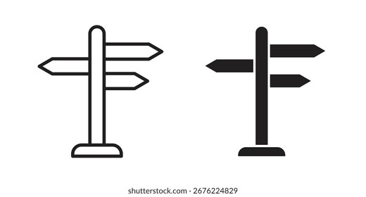 Signpost icon symbol for your web designs. Icon logo, app, UI.