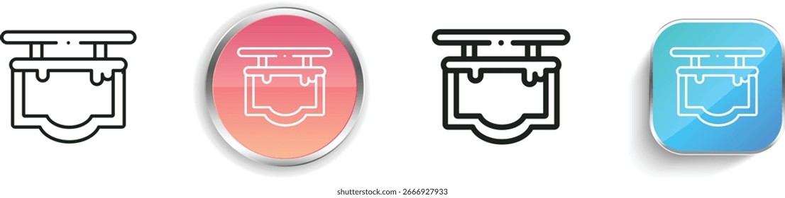 signpost icon. Thin Linear, Regular and Button Style Design Isolated On White Background