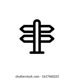 Signpost Icon , Travel Symbol.