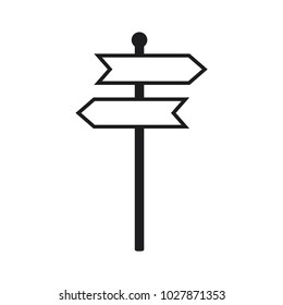icono de señalización en estilo plano moderno 