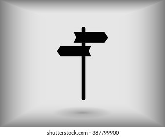 Signpost icon. vector 10 EPS