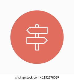 signpost icon vector