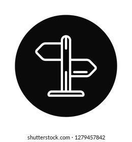 Signpost icon vector