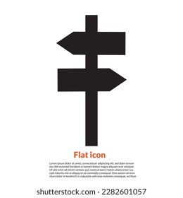 signpost icon, vector best flat icon.