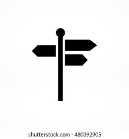signpost icon, vector best flat icon, EPS