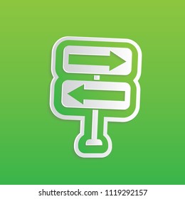 Signpost icon vector design