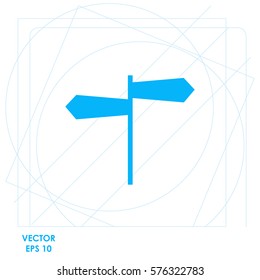Signpost  icon Vector design.