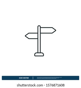 signpost icon vector design element logo template