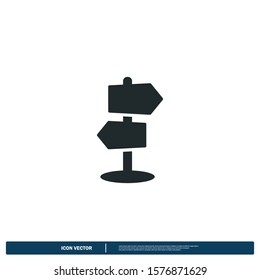 signpost icon vector design element logo template