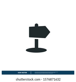 signpost icon vector design element logo template