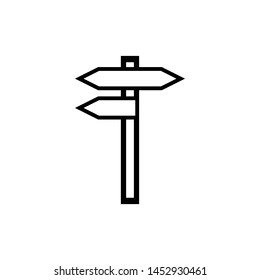 Signpost Icon Vector Design Symbol Illustration