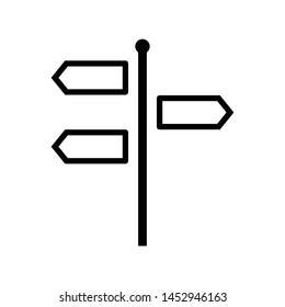 Signpost Icon Vector Design Symbol Illustration