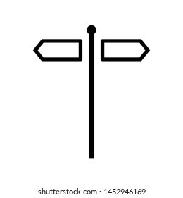 Signpost Icon Vector Design Symbol Illustration