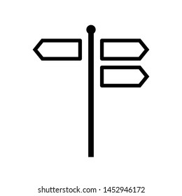Signpost Icon Vector Design Symbol Illustration