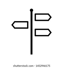 Signpost Icon Vector Design Symbol Illustration