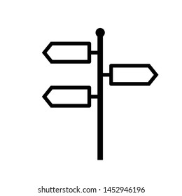 Signpost Icon Vector Design Symbol Illustration