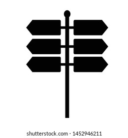 Signpost Icon Vector Design Symbol Illustration