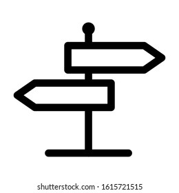 Signpost Icon Vector Design Template. vector illustration. Navigation icon
