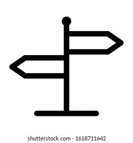 Signpost Icon Vector Design Template. vector illustration. Navigation icon