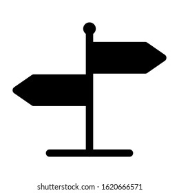 Signpost Icon Vector Design Template. vector illustration. Navigation icon
