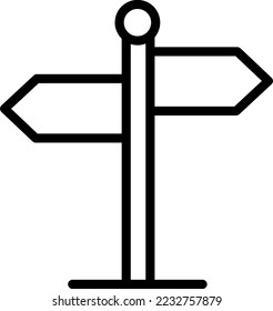 Signpost Icon Vector Design Template on white background..eps