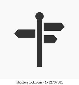 Signpost icon vector eps 10
