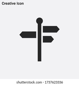 Signpost icon vector eps 10