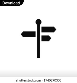 Signpost icon vector eps 10