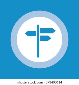 Signpost icon . Vector illustration